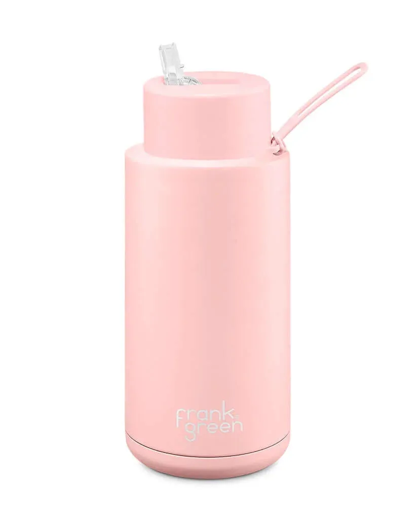 Frank Green Ceramic 34oz Straw Bottle - Blushed