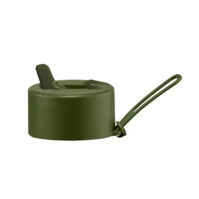 Frank Green Replacement Flip Straw Lid With Strap - Khaki