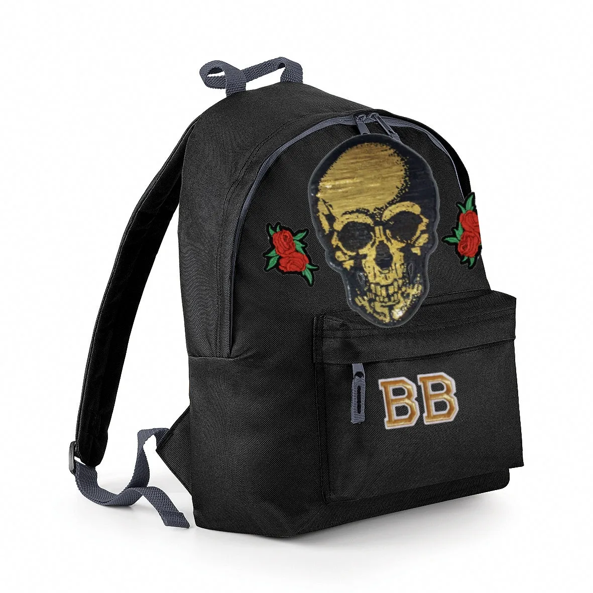 Gold Skull & Roses Maxi Bag
