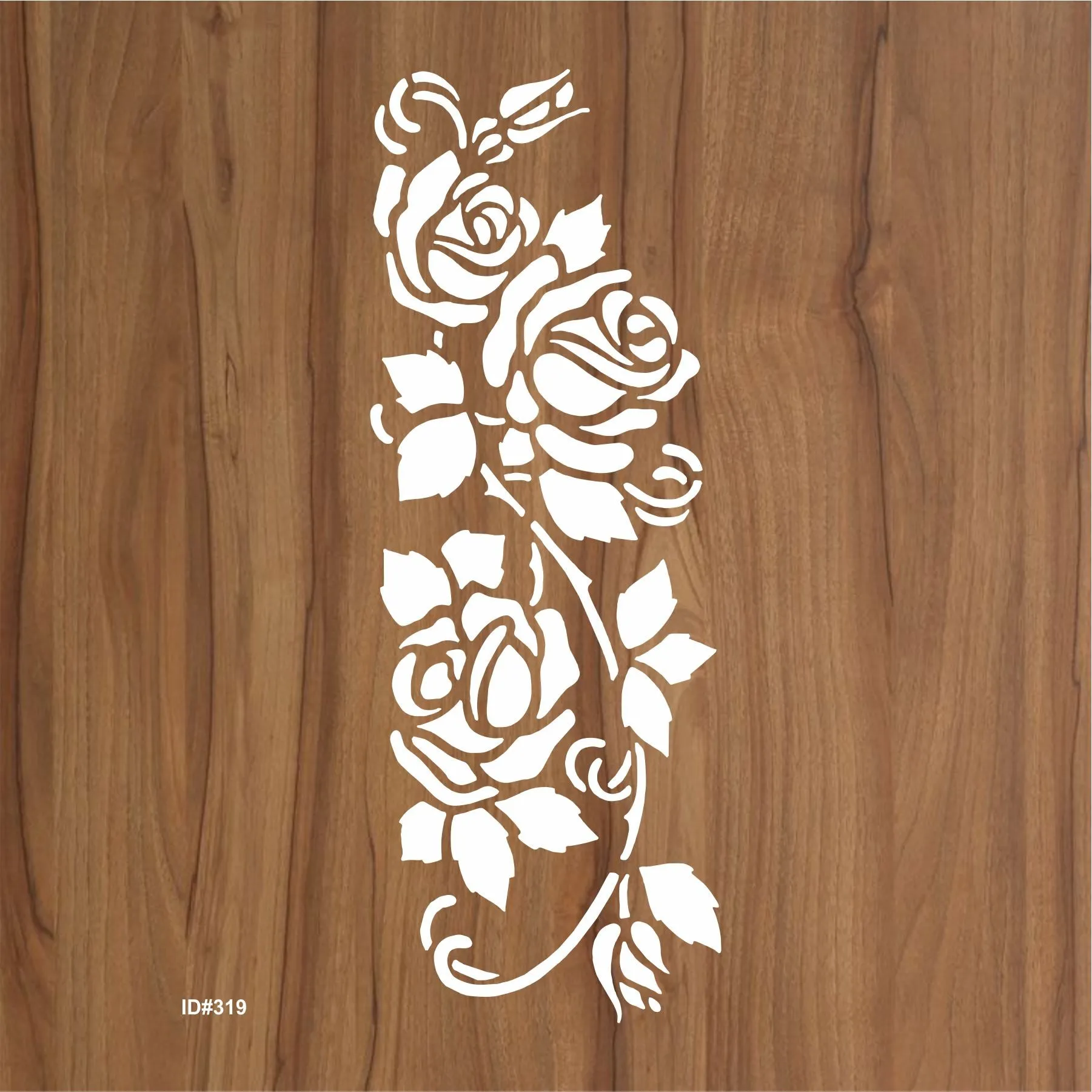 Gorgeous Roses Reusable Stencil For Canvas And Wall Painting.ID #319