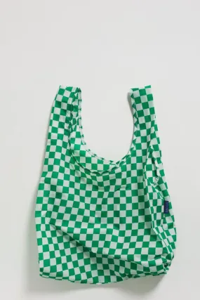 Green Checkerboard Baggu