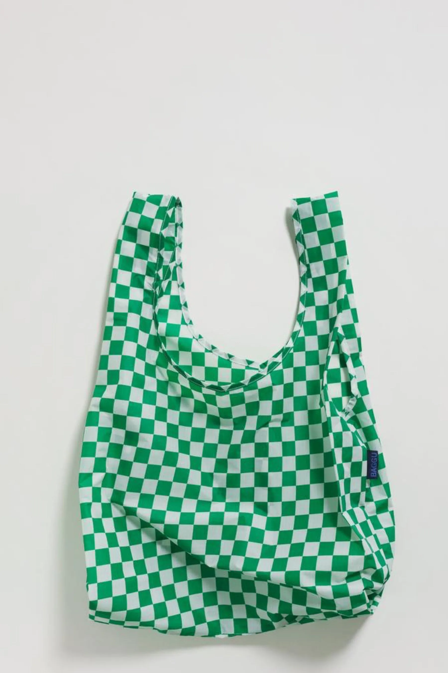 Green Checkerboard Baggu