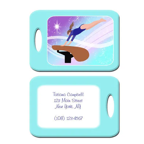 Gymnastics Dreams Bag Tag - Vault Design