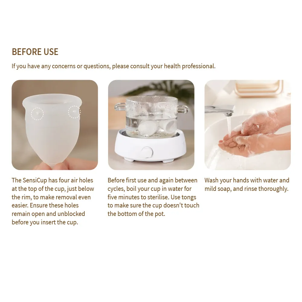 Haakaa SensiCup (Frosted) Menstrual Cup - 20ml/25ml