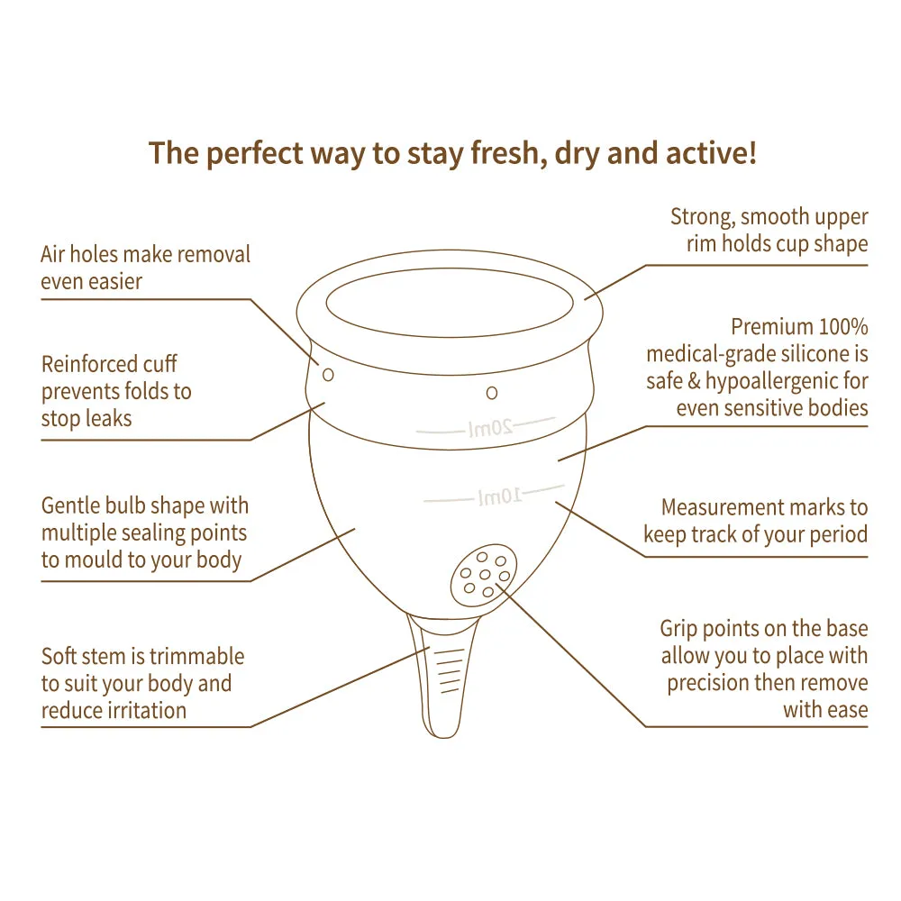 Haakaa SensiCup (Frosted) Menstrual Cup - 20ml/25ml