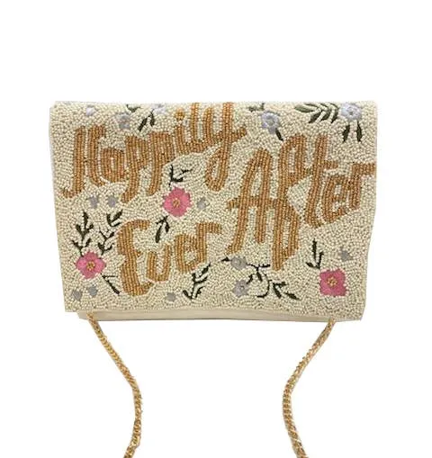 Happily Ever After  Beaded Clutch Bag