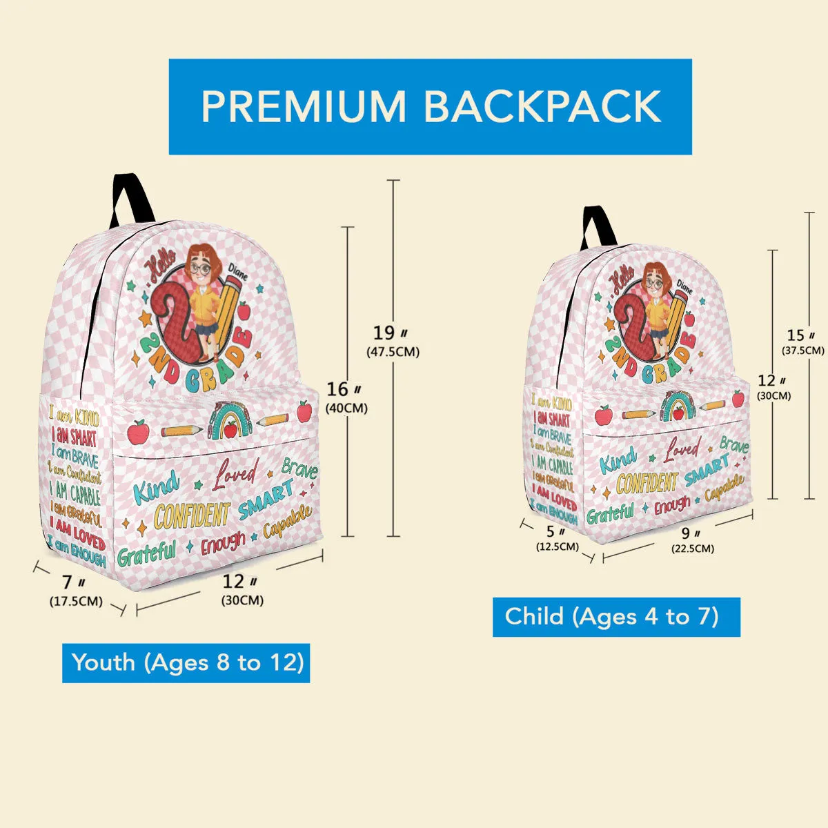 I AM - Personalized Backpack