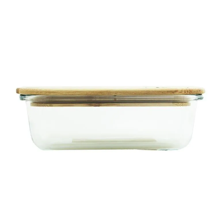 Kates Glass Container with Bamboo Lid 1.05L