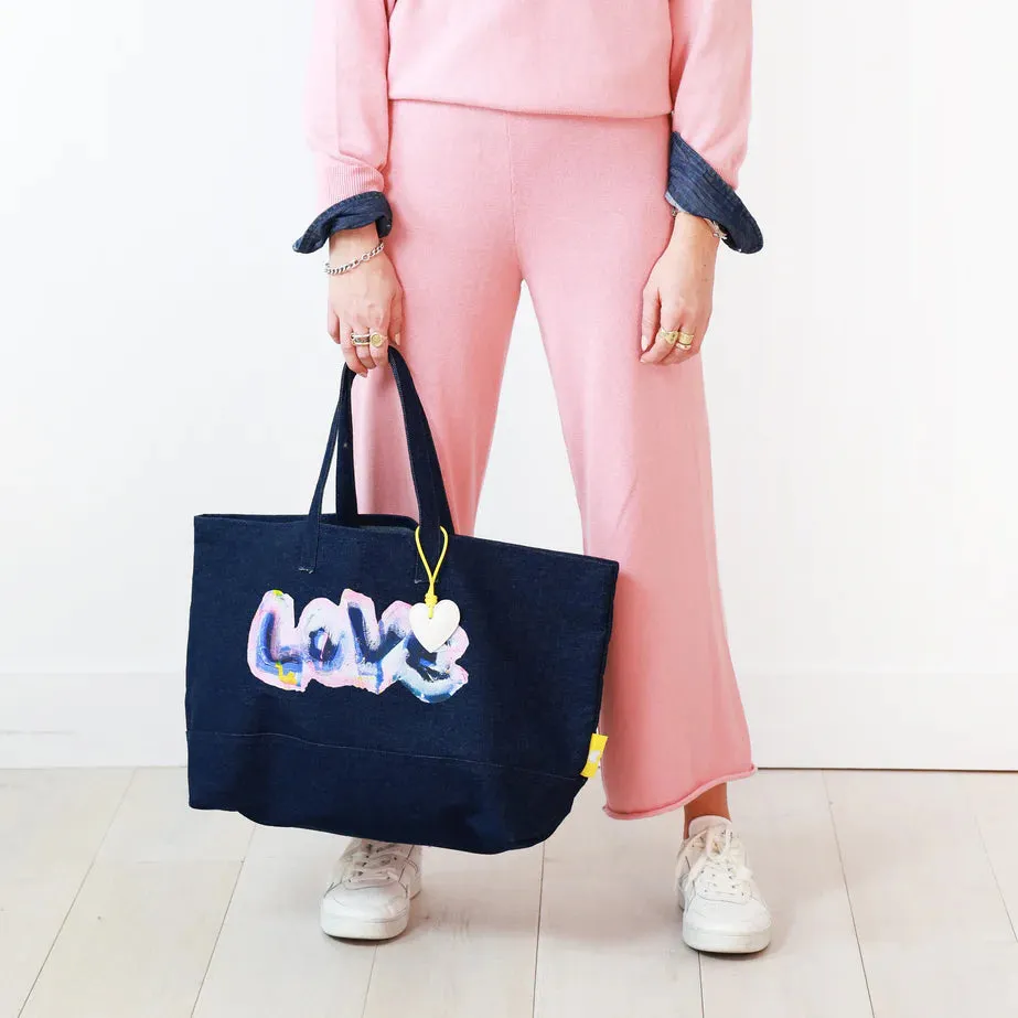 Kerri Rosenthal - The Wild Love Small Tote in Dark Denim