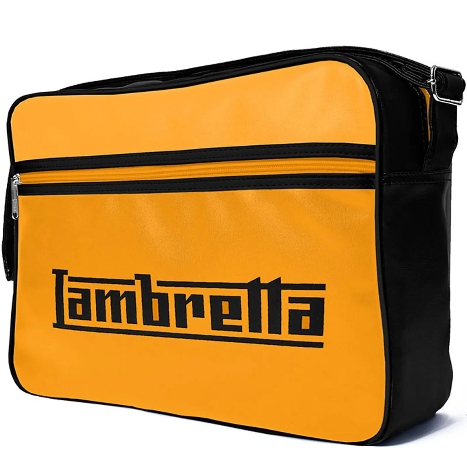 Lambretta Retro Flight Faux Leather Satchel Bag