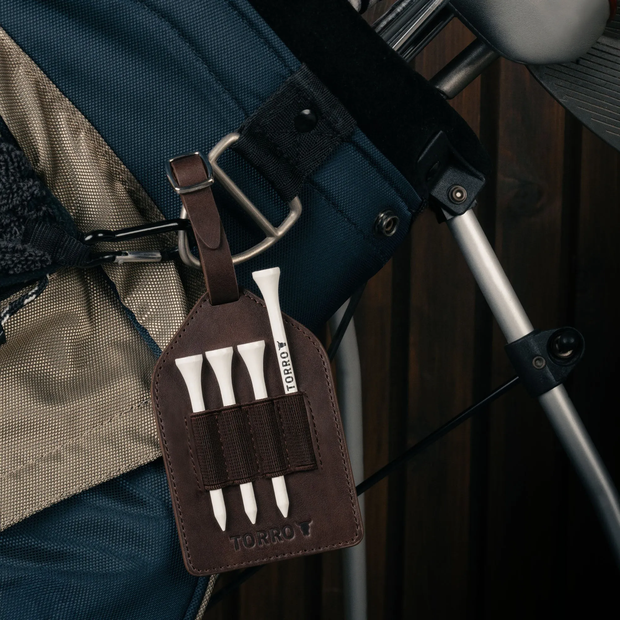 Leather Golf Tee Holder
