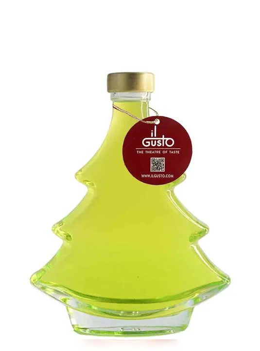 Lemon Gin in Round Christmas Tree Shaped Glass Bottle - 200ML - 32%vol