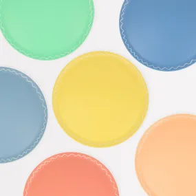 Mixed Set Reusable Large Plates (x 6)