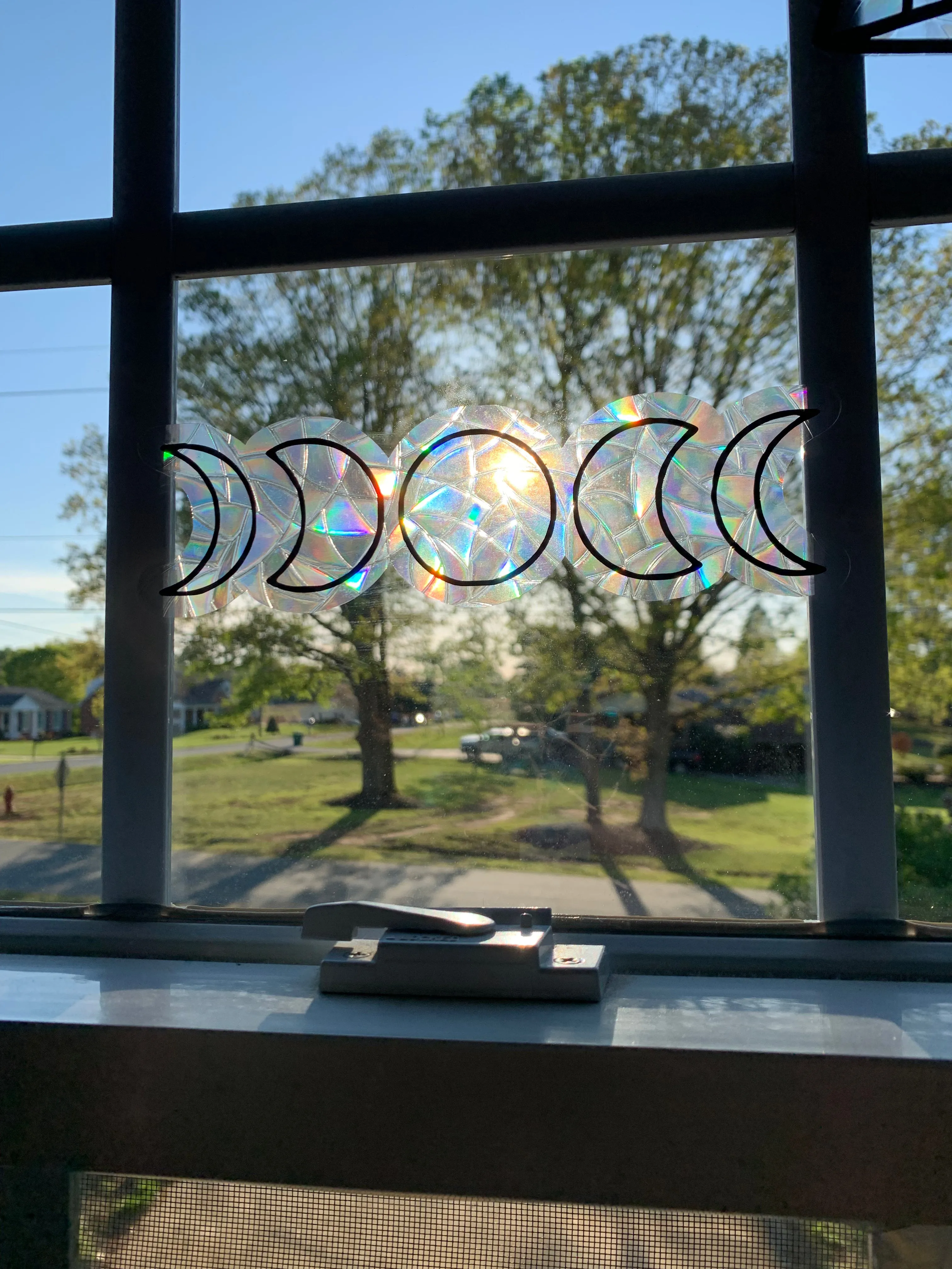 Moon window cling