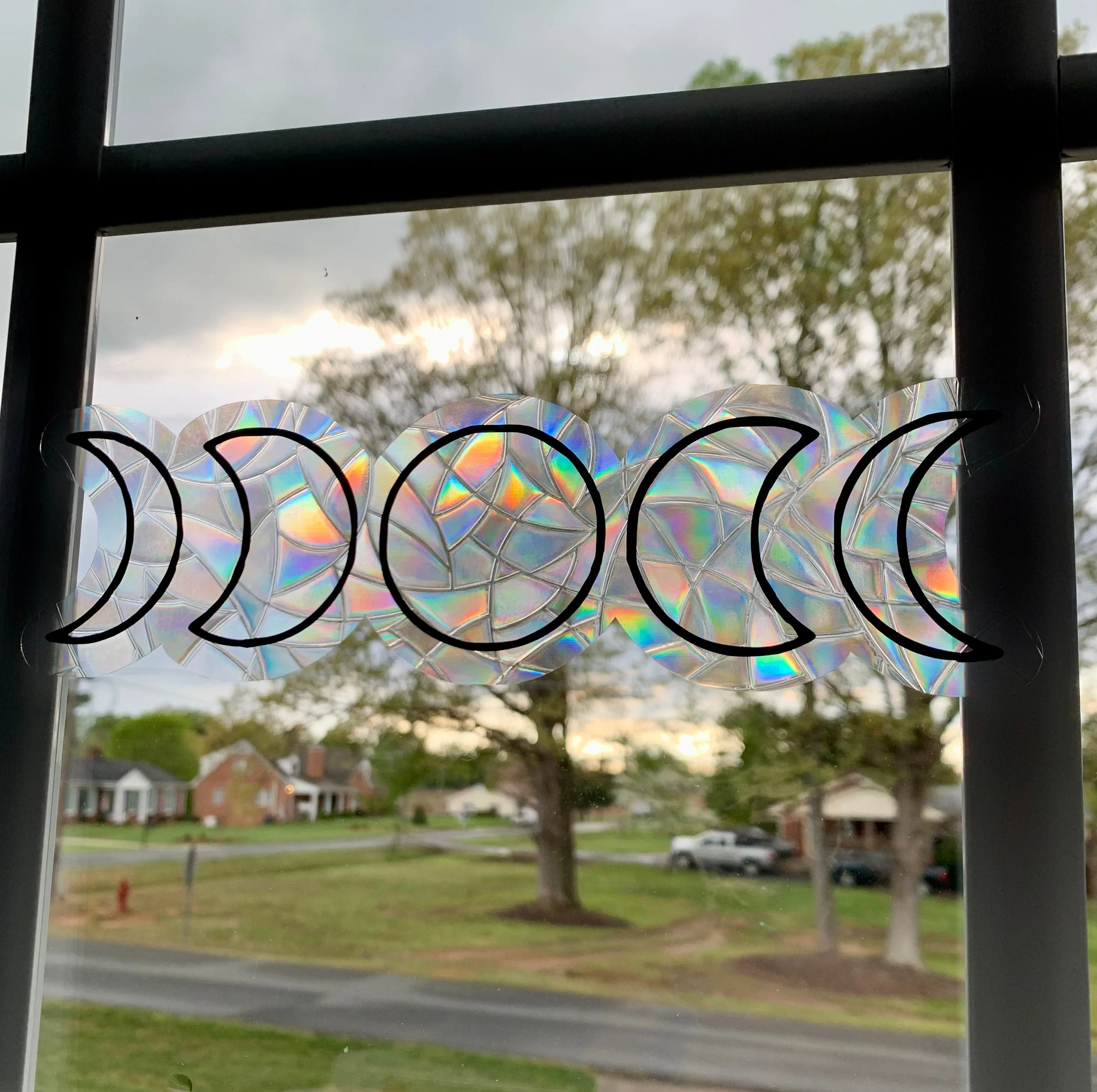 Moon window cling