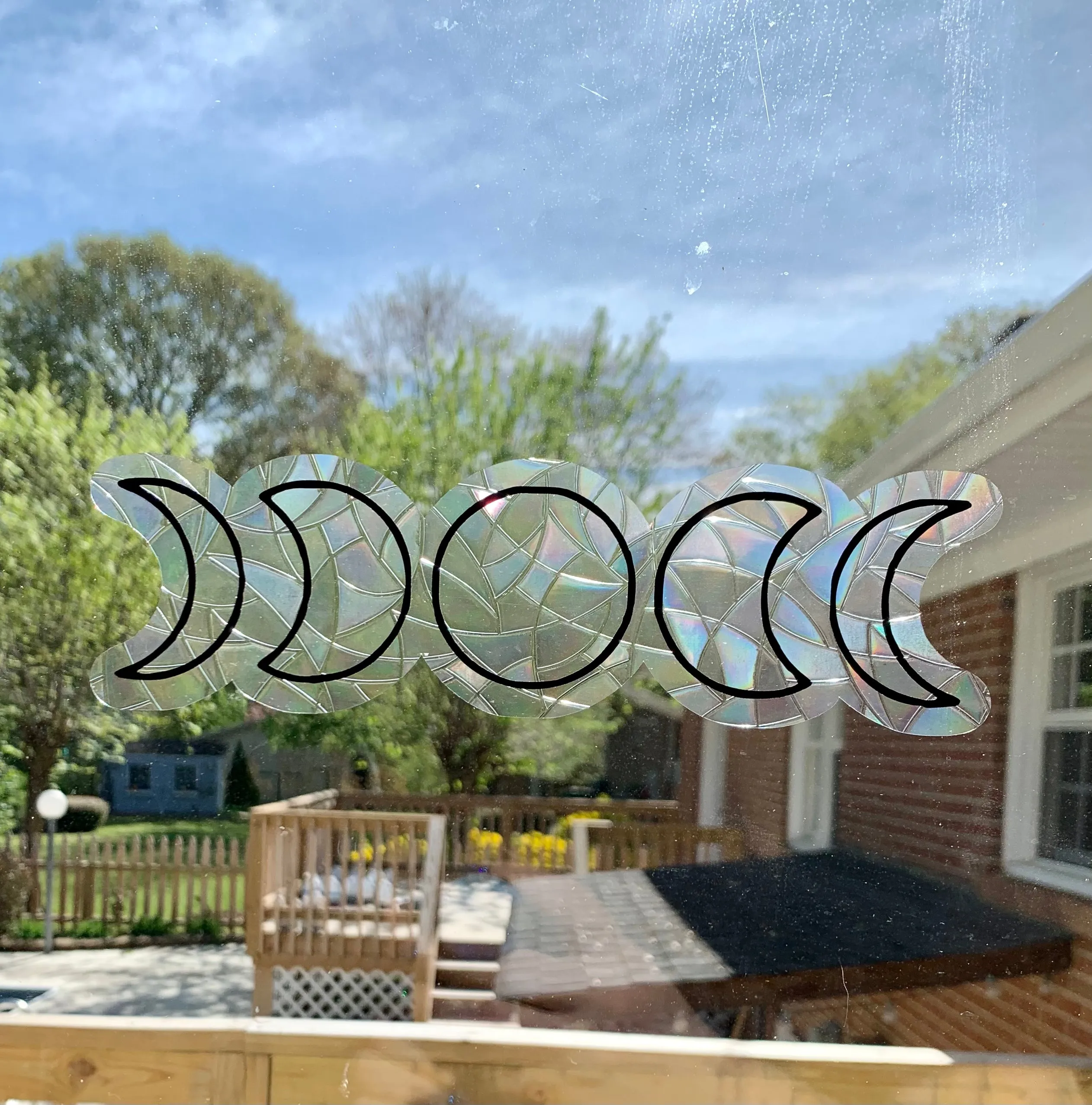 Moon window cling