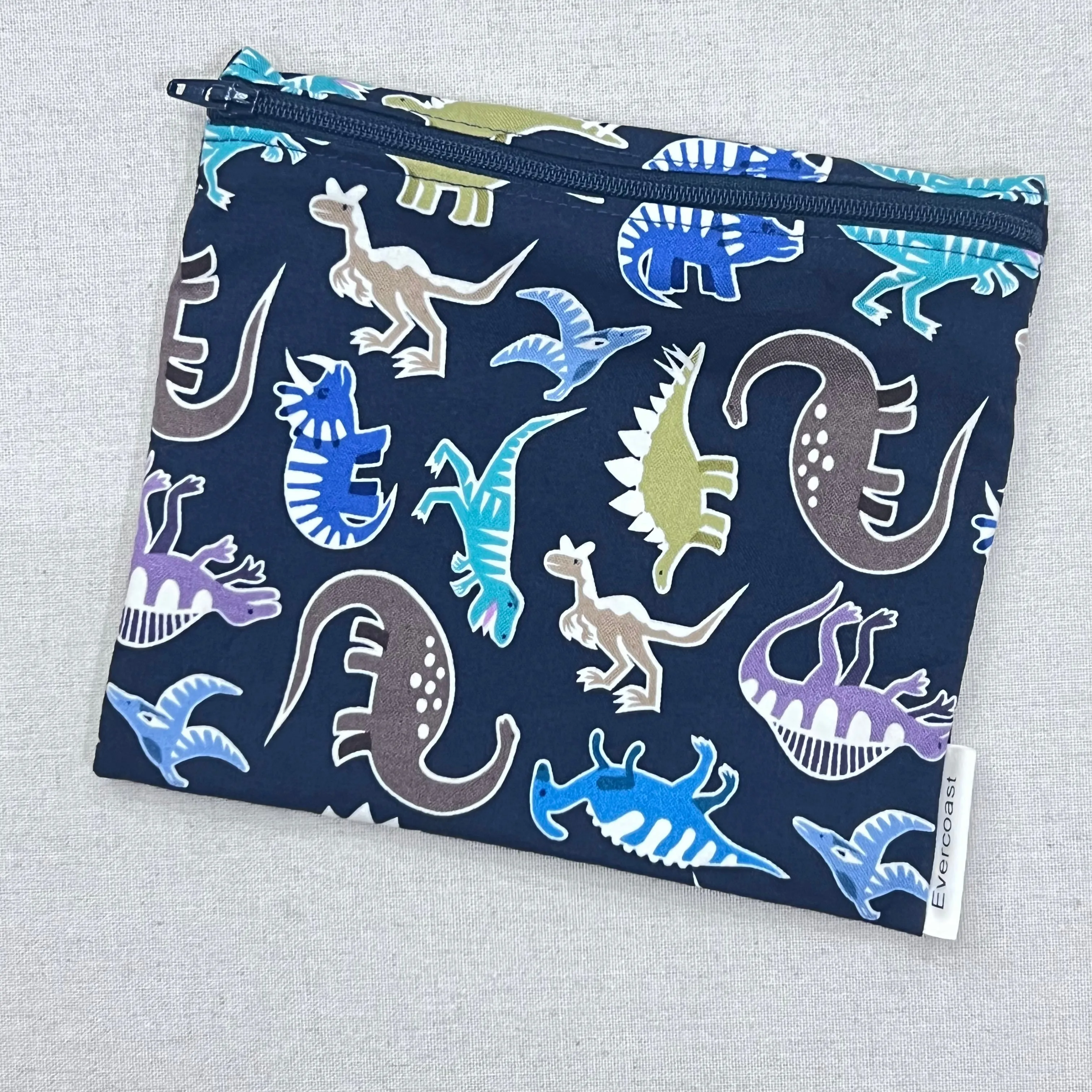 Navy Glow Dino Reusable Sandwich Bag