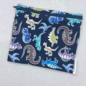 Navy Glow Dino Reusable Sandwich Bag