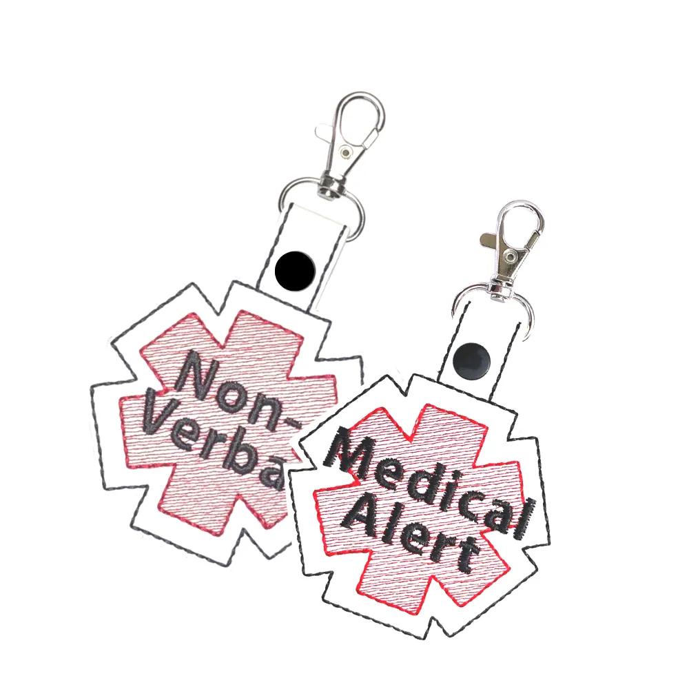 Non-Verbal Bag Tag, Durable Marine Vinyl Accessory, Unique Gift for Special Needs Individuals
