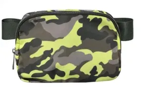 Nylon Waist Bag - Green Camo