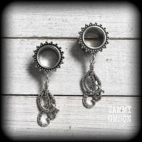 Octopus tentacle tunnel dangles-Sea Shanty jewelry