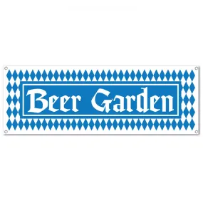 Oktoberfest Beer Garden PVC Sign Banner - 1.52m