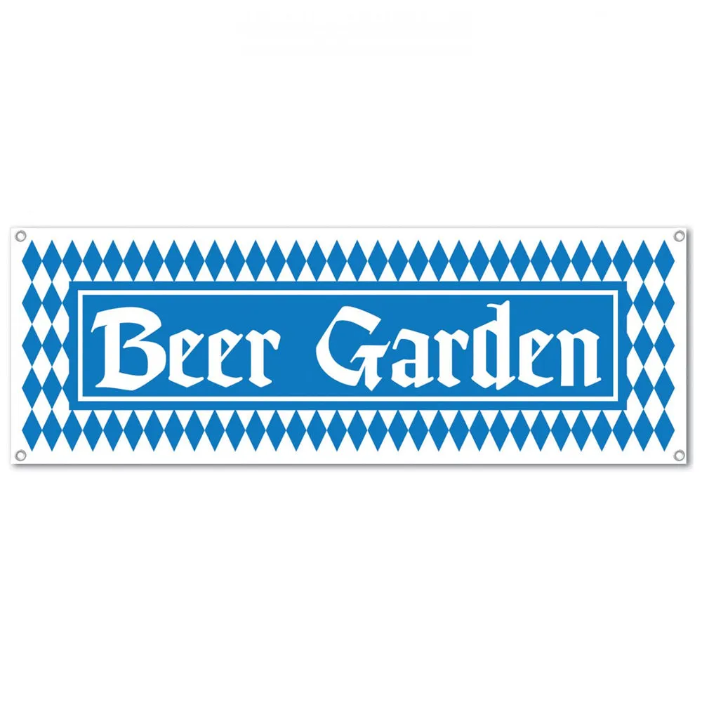 Oktoberfest Beer Garden PVC Sign Banner - 1.52m