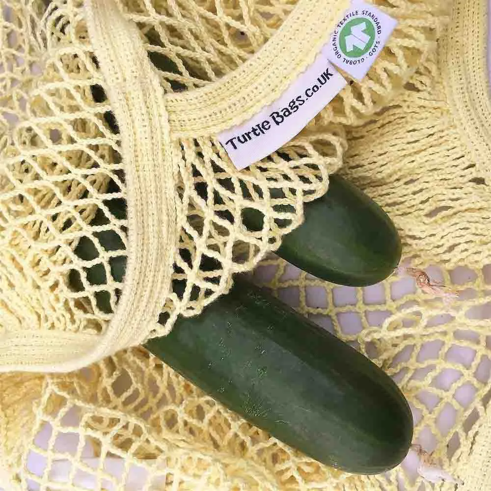 Organic Cotton Short-Handled String Bag by Turtle Bags - Various Colours