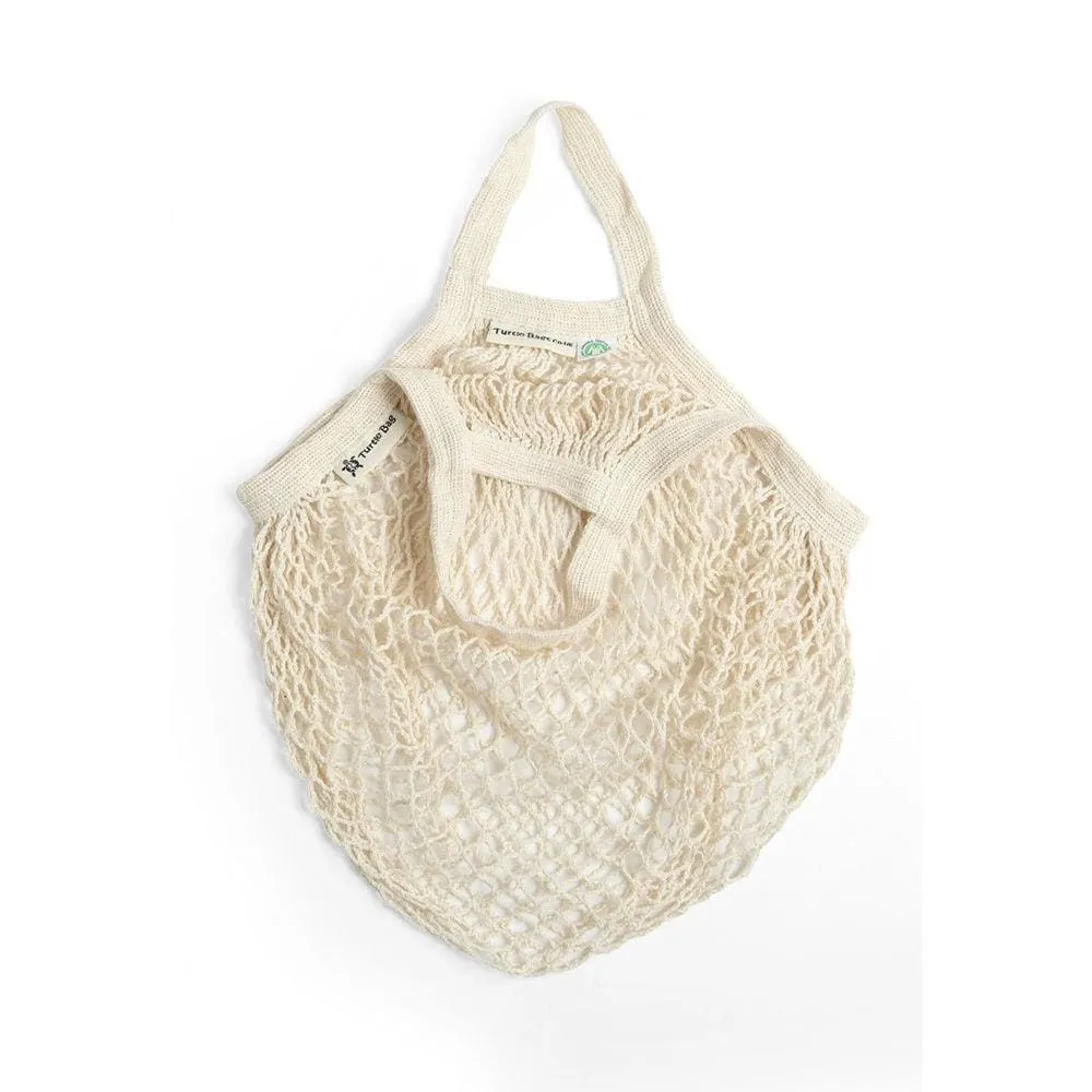 Organic Cotton Short-Handled String Bag by Turtle Bags - Various Colours