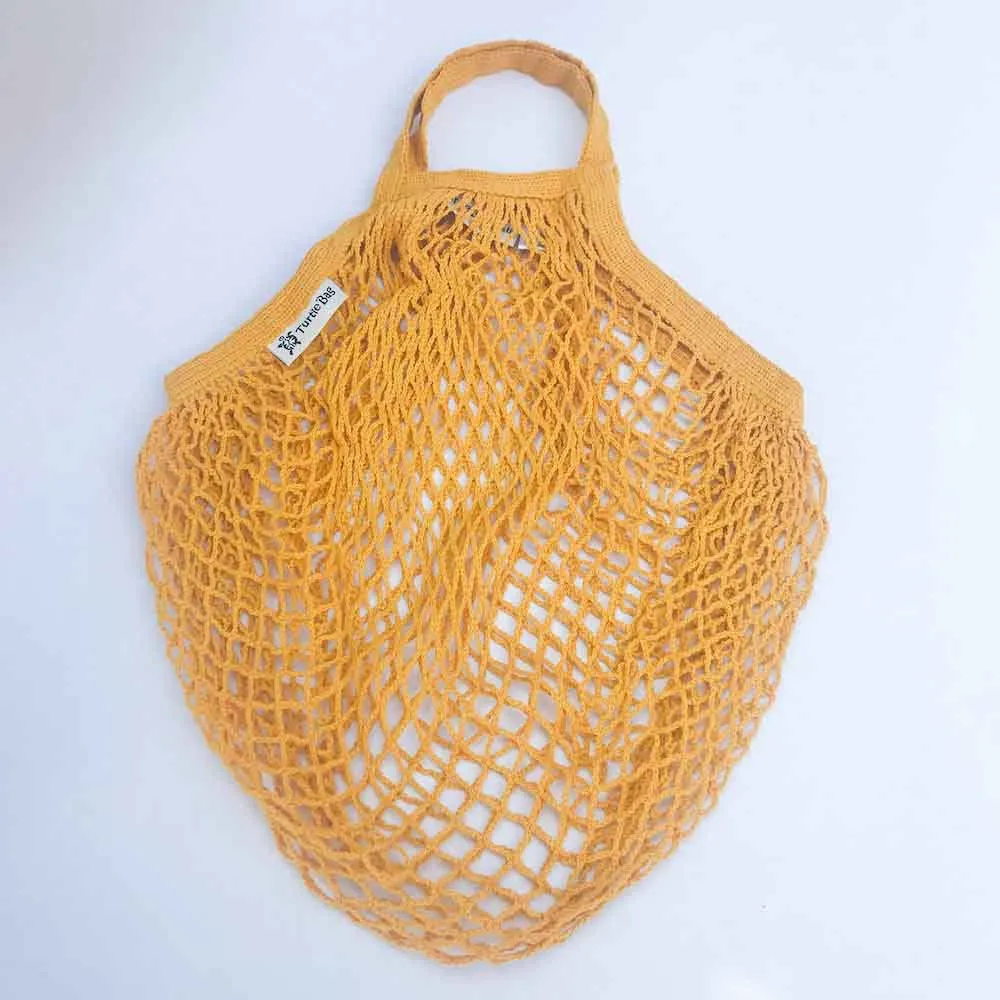 Organic Cotton Short-Handled String Bag by Turtle Bags - Various Colours