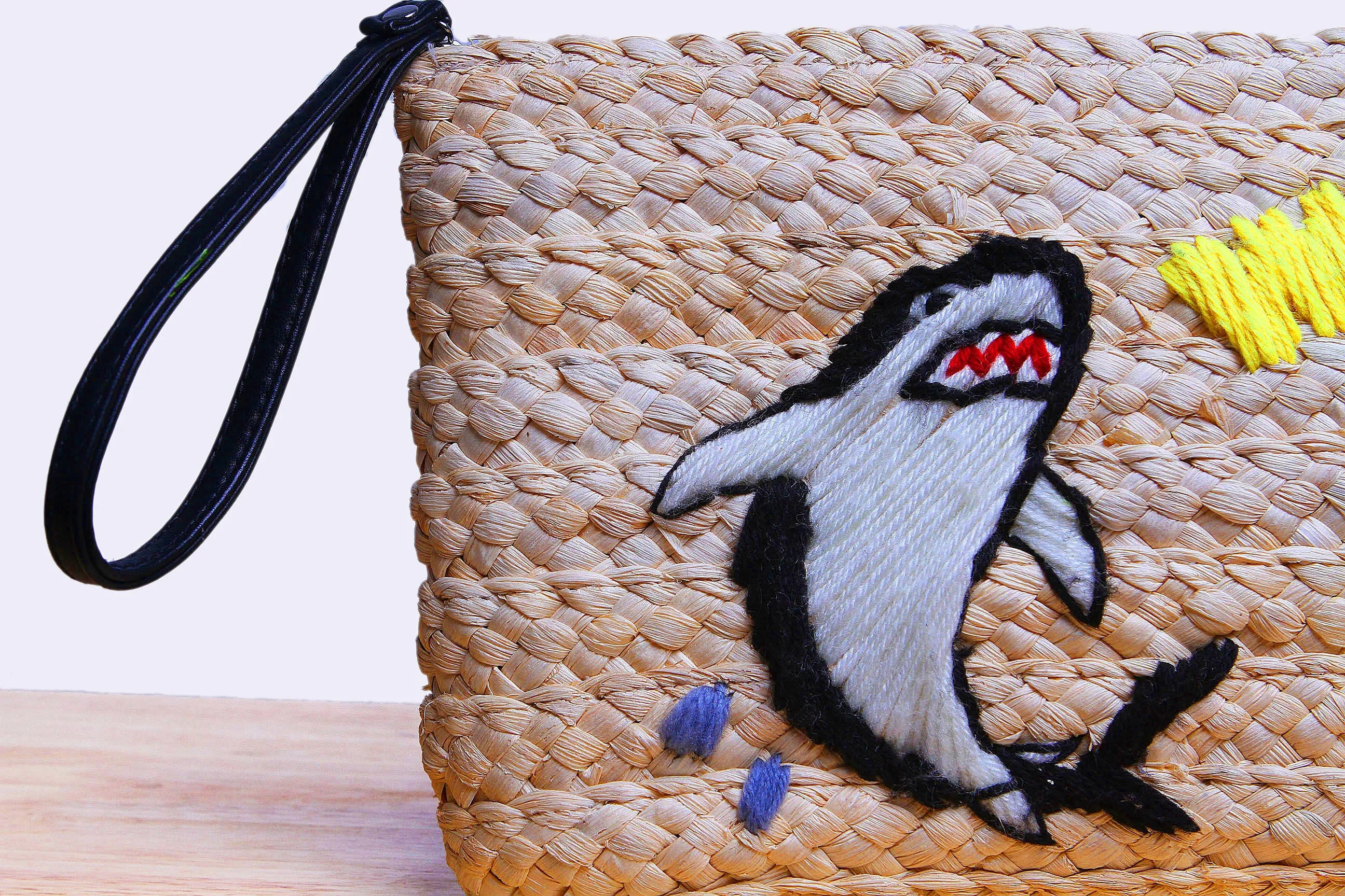 Palm leaf Clutch Bag