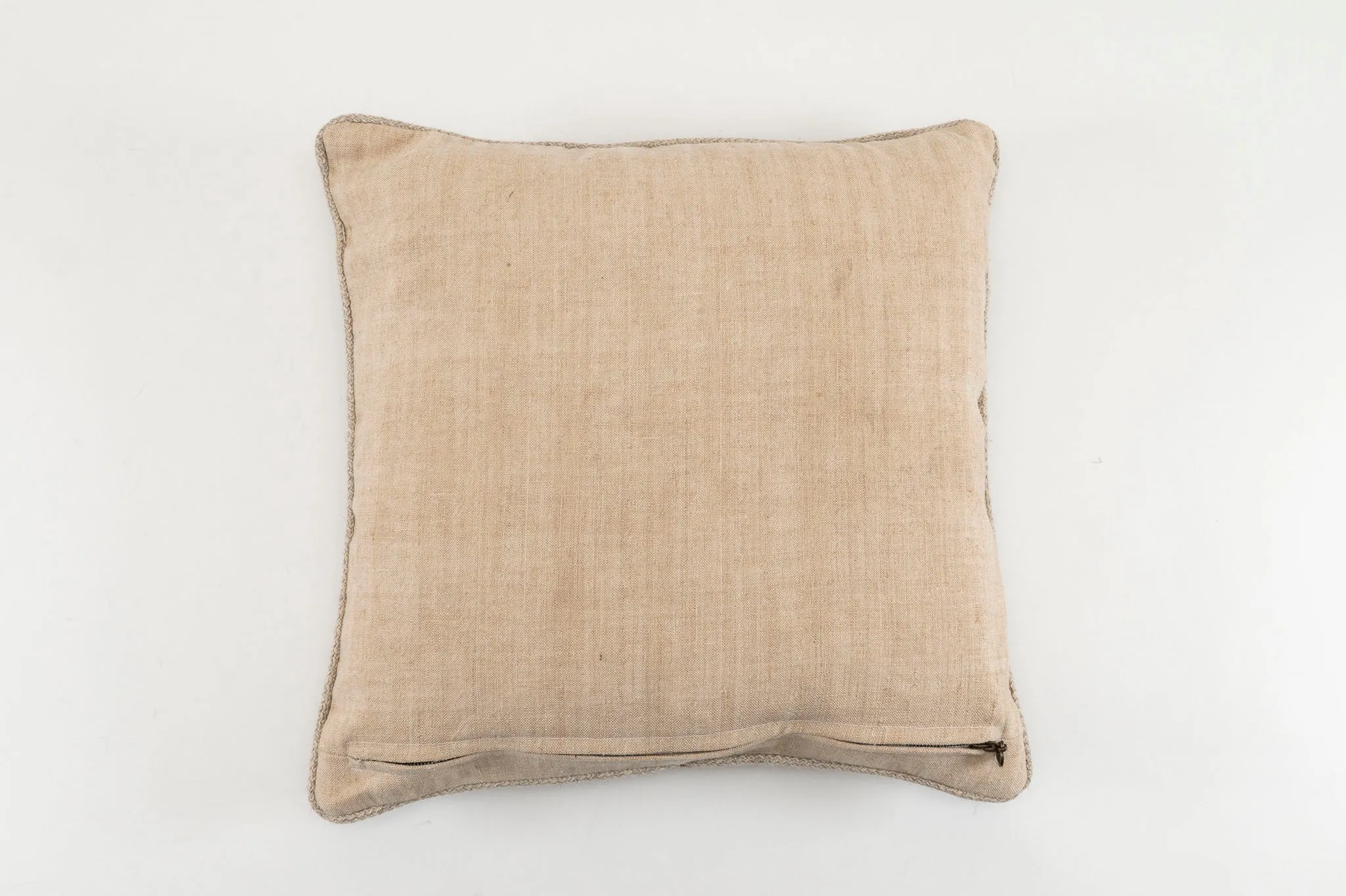 Pillow: Handwoven antique Bulgarian woolen textile - P312