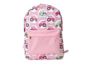 Pink Tractors Backpack