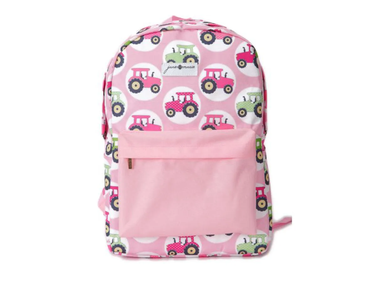 Pink Tractors Backpack
