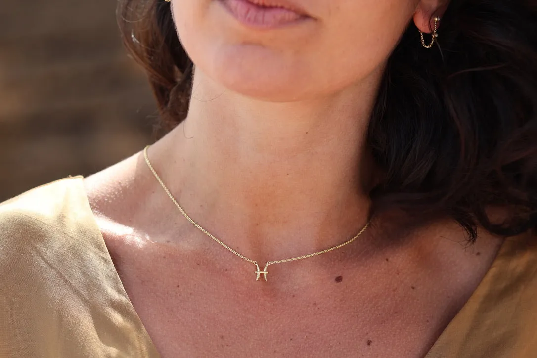 Pisces Gold Vermeil Necklace