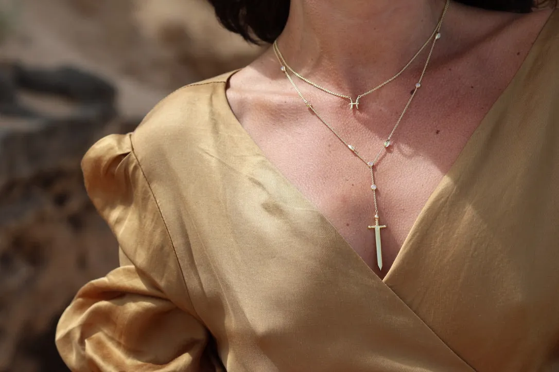 Pisces Gold Vermeil Necklace