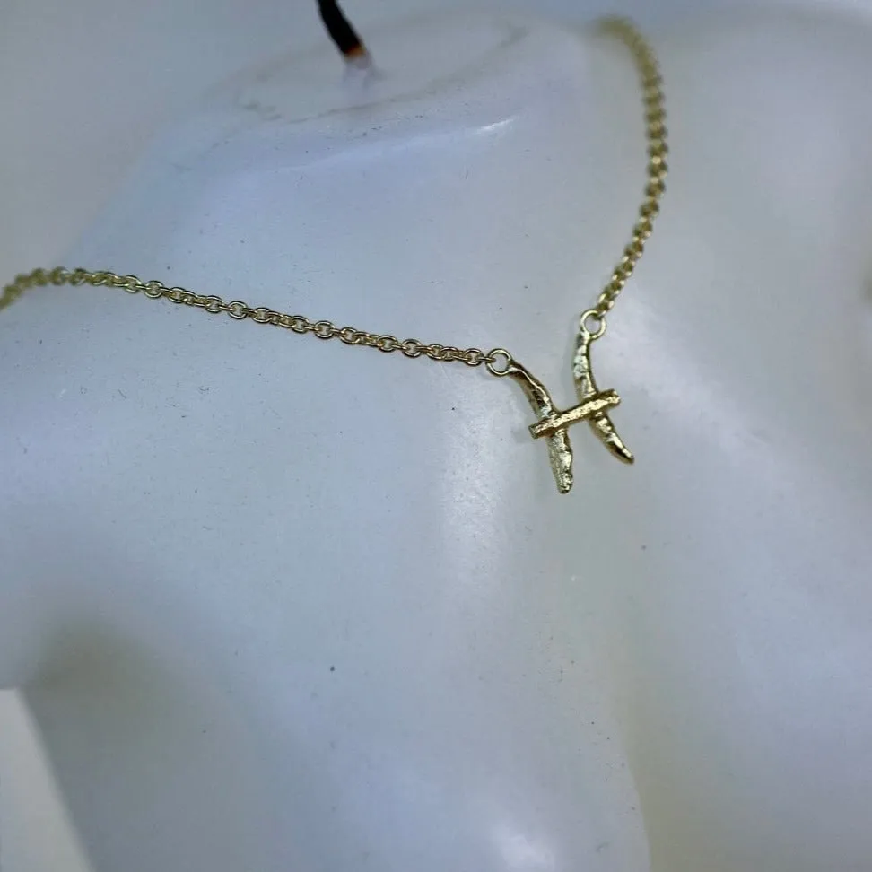 Pisces Gold Vermeil Necklace