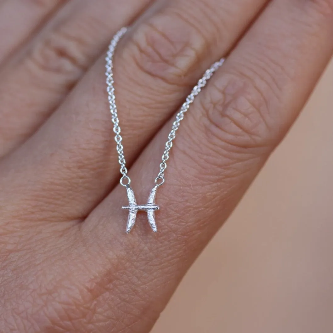 Pisces Silver Necklace