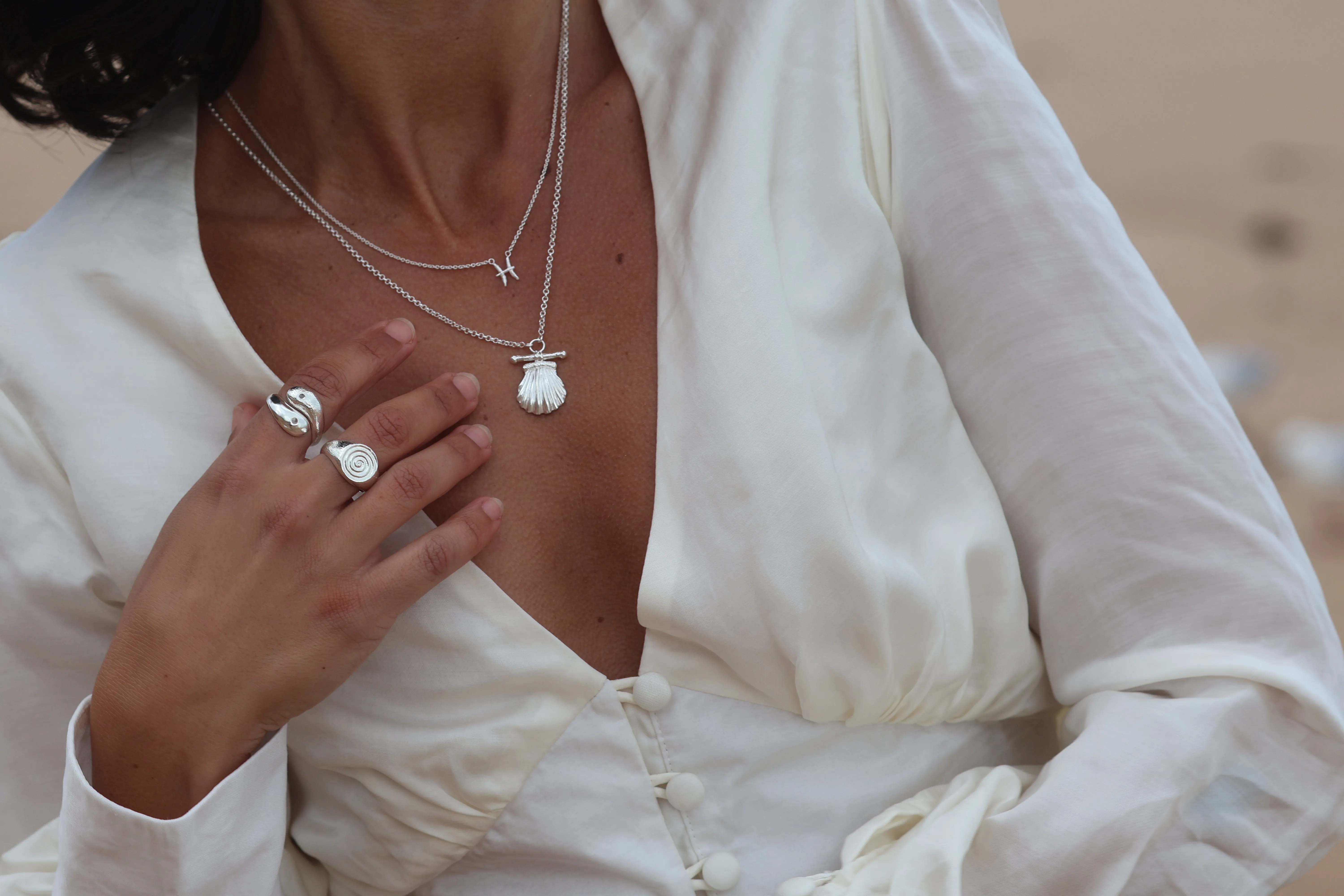 Pisces Silver Necklace