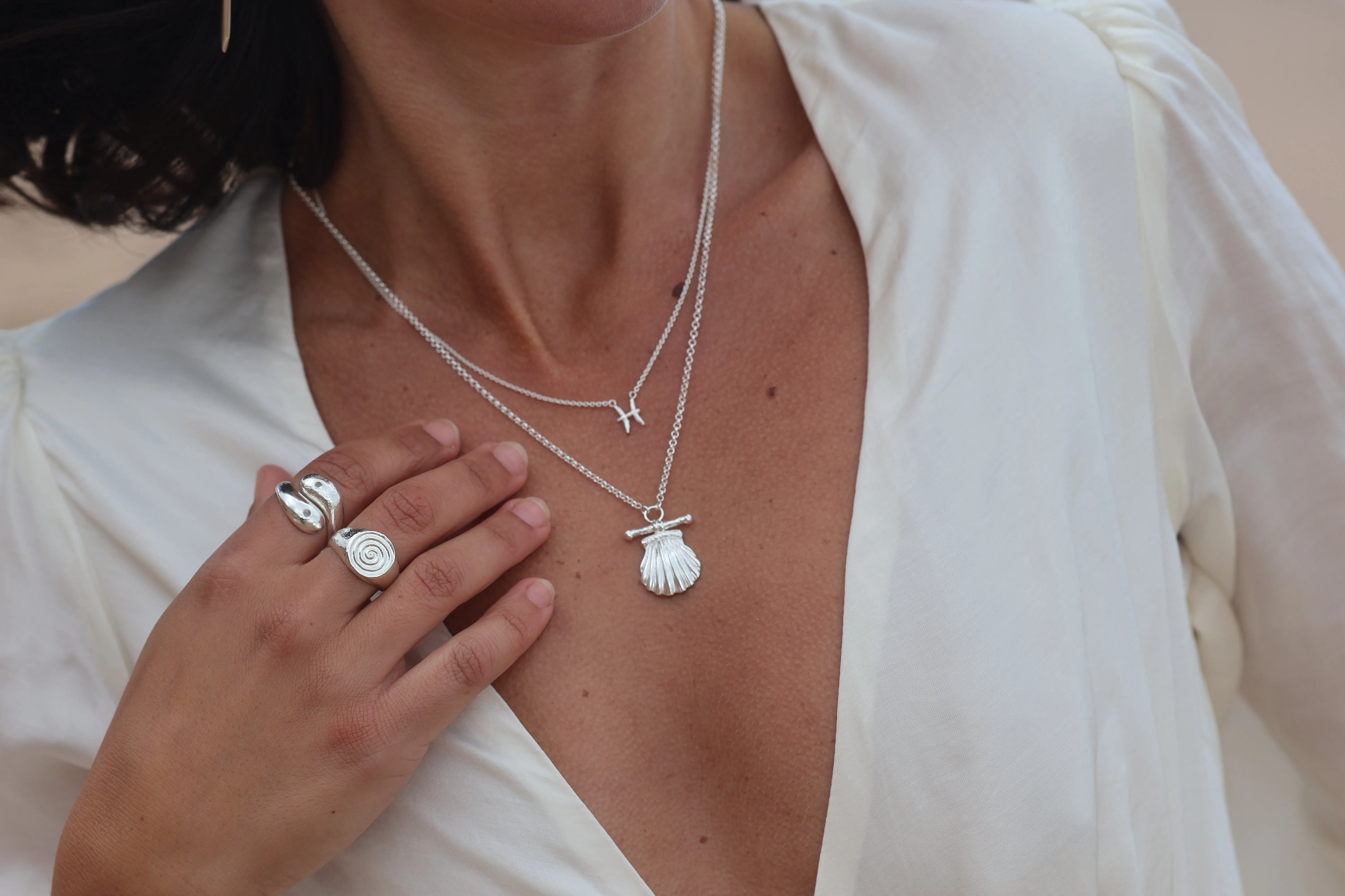 Pisces Silver Necklace