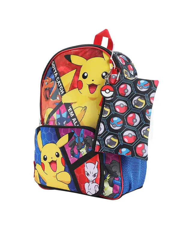 Pokémon 5 Pieces Set Backpack