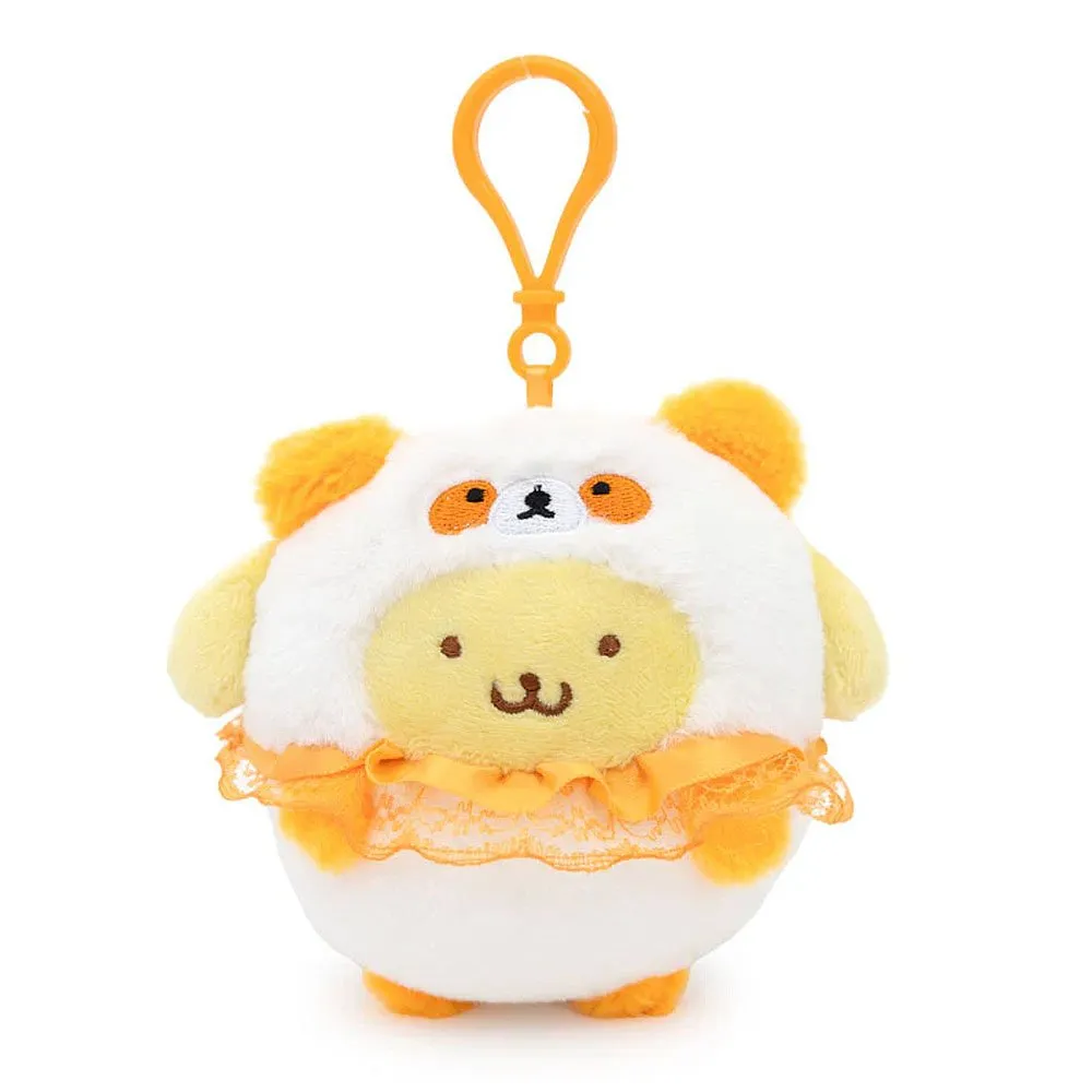 Pompompurin Orange Panda Mascot Plush Clip-On