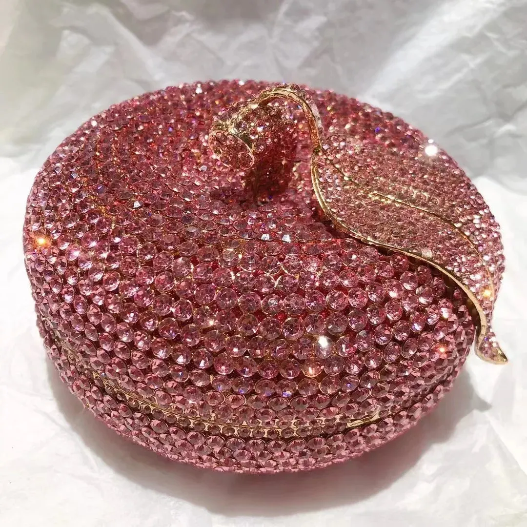 Pre Order:  3D Apple Rhinestone Handbag