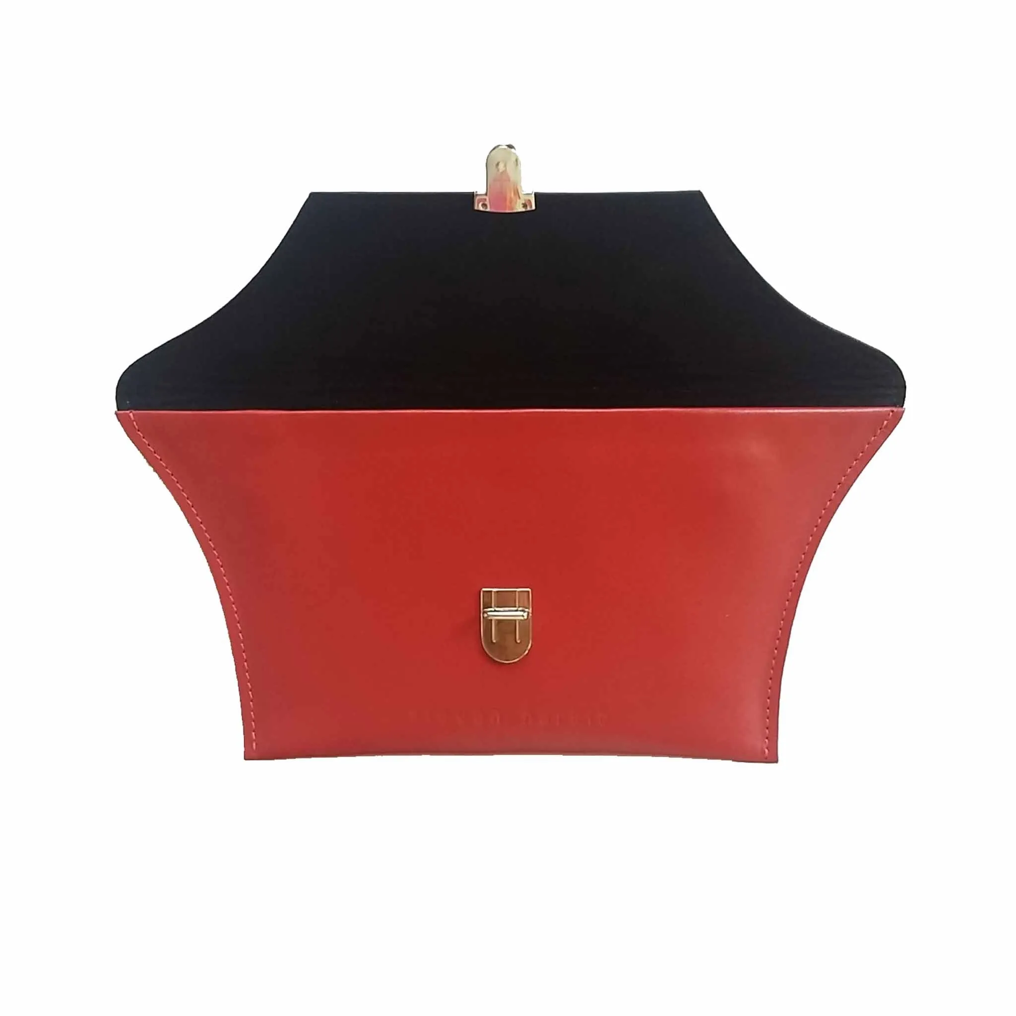 Red Leather Clutch Bag
