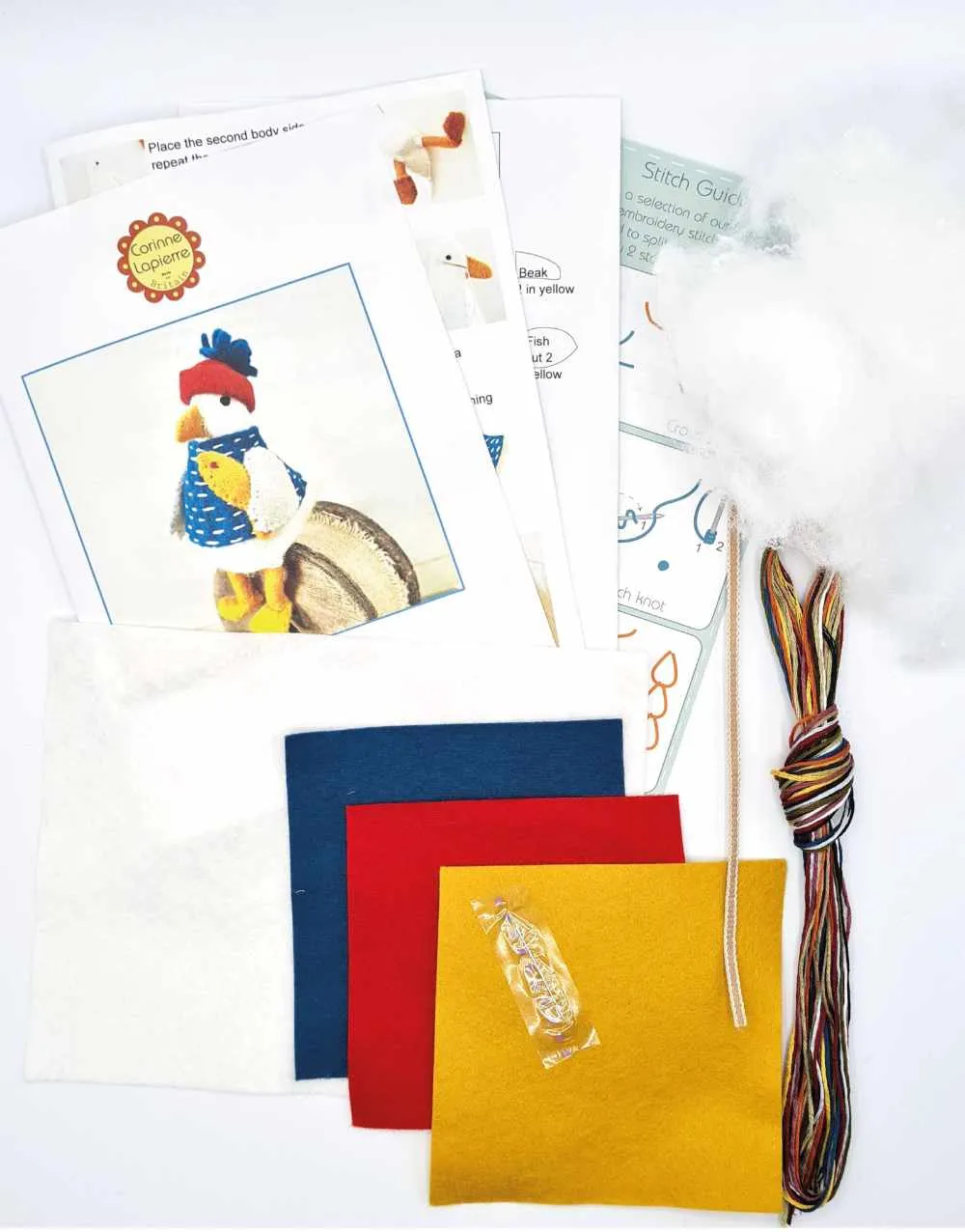 Sam the Seagull Felt Craft Mini Kit, Corinne Lapierre