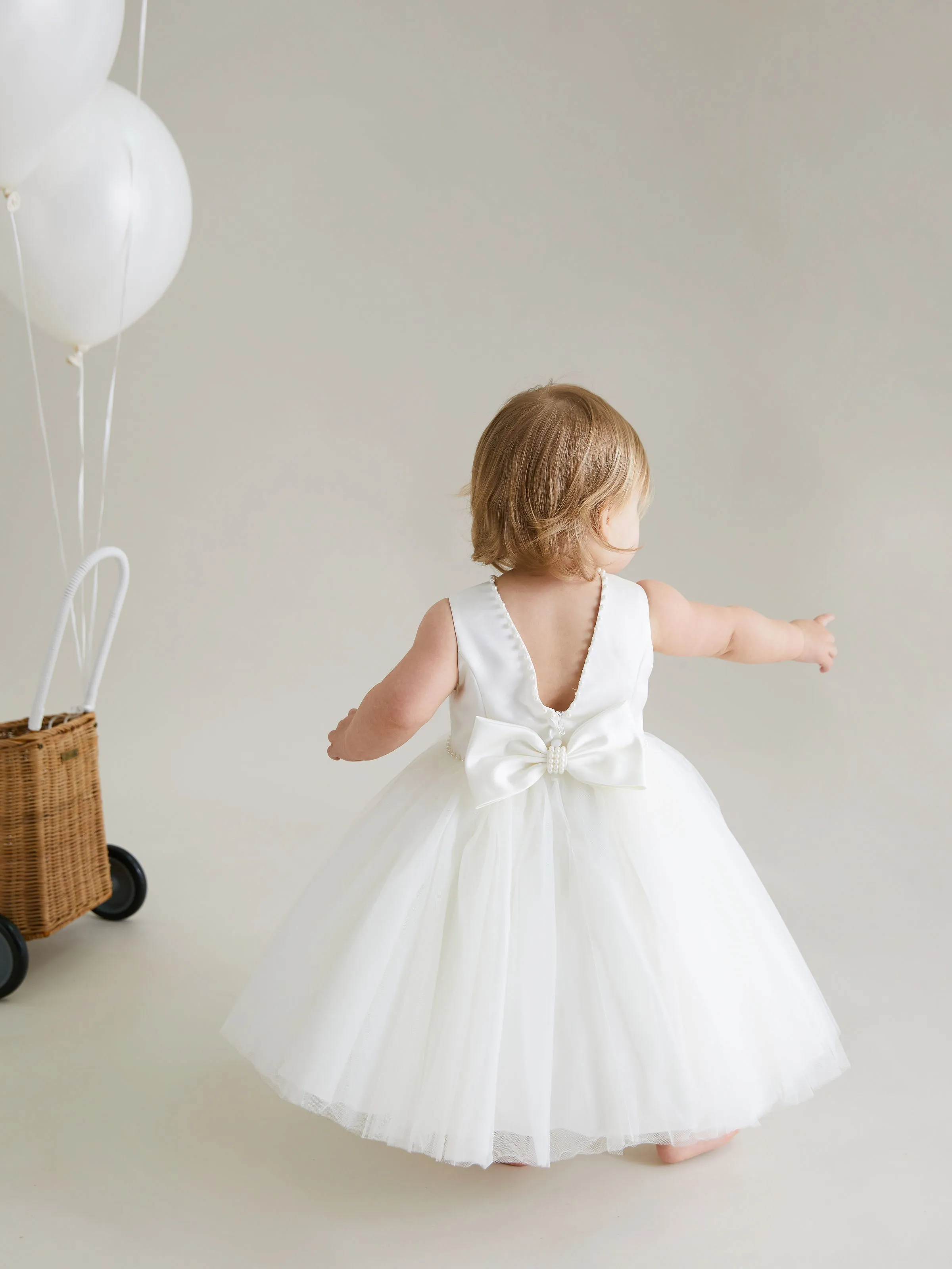 Sarah Louise Ivory Pearl Occasion Dress