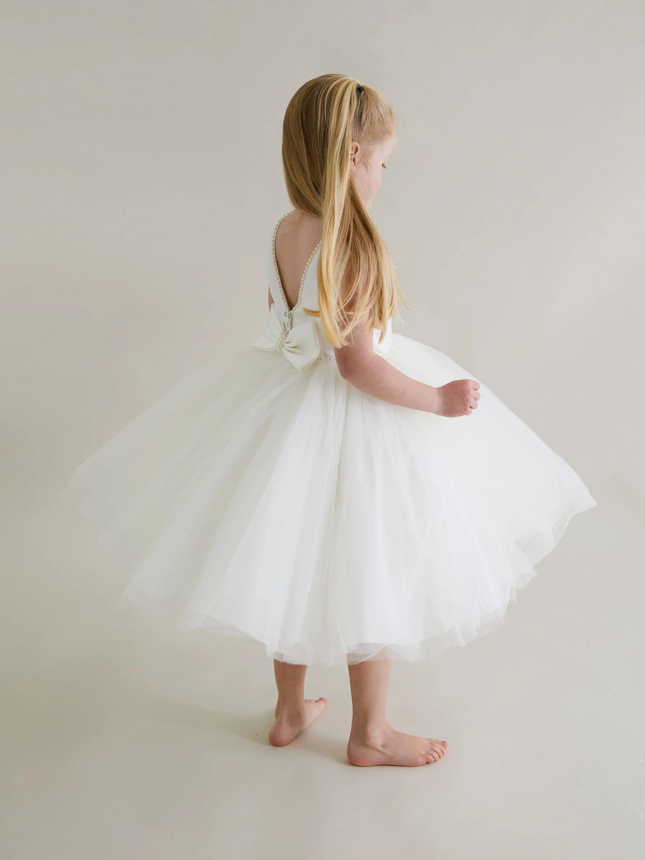 Sarah Louise Ivory Pearl Occasion Dress