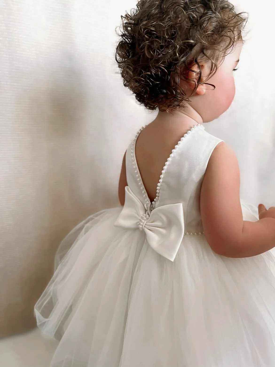 Sarah Louise Ivory Pearl Occasion Dress