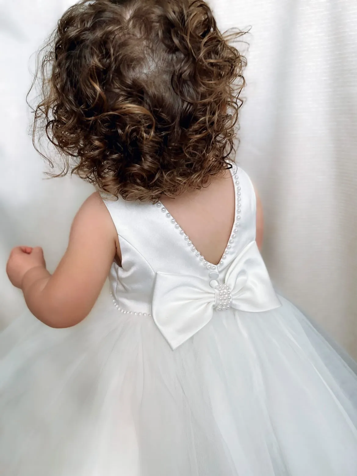 Sarah Louise Ivory Pearl Occasion Dress