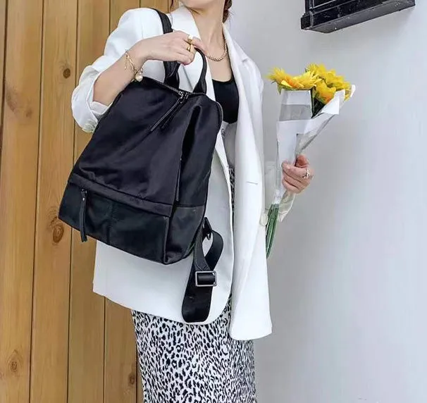 Small Ladies Travel Backpack Women's Lightweight Backpack Nylon Waterproof Backpacks